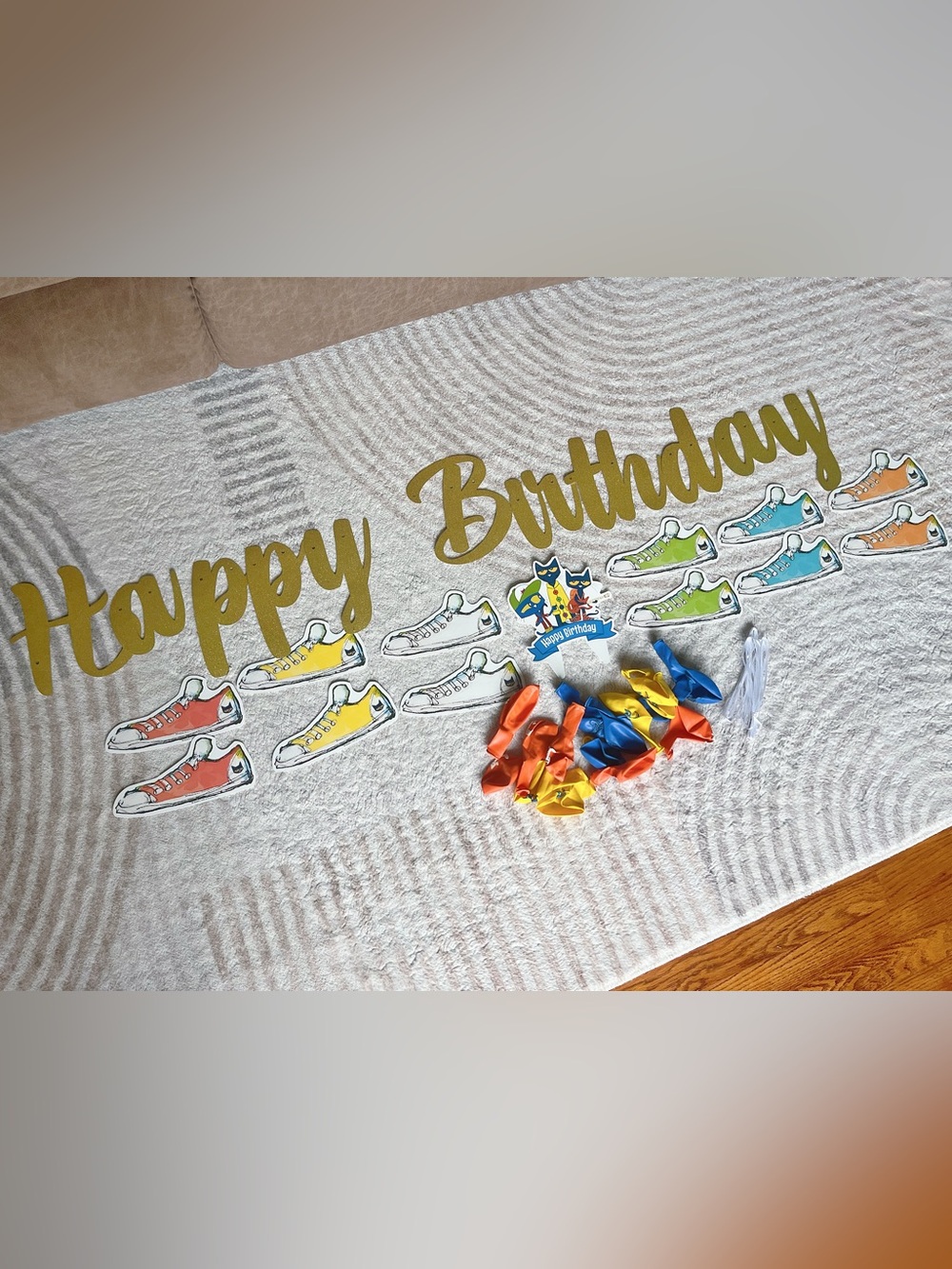 ✨ 2 for 10$ ✨ Pete the Cat Kids Birthday Decorations